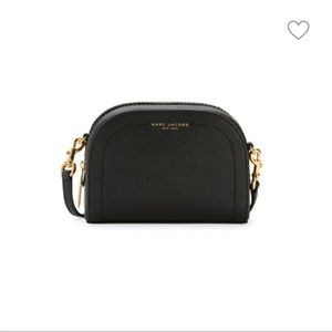 Marc Jacobs Playback Saffiano Black Leather CrossBody Bag